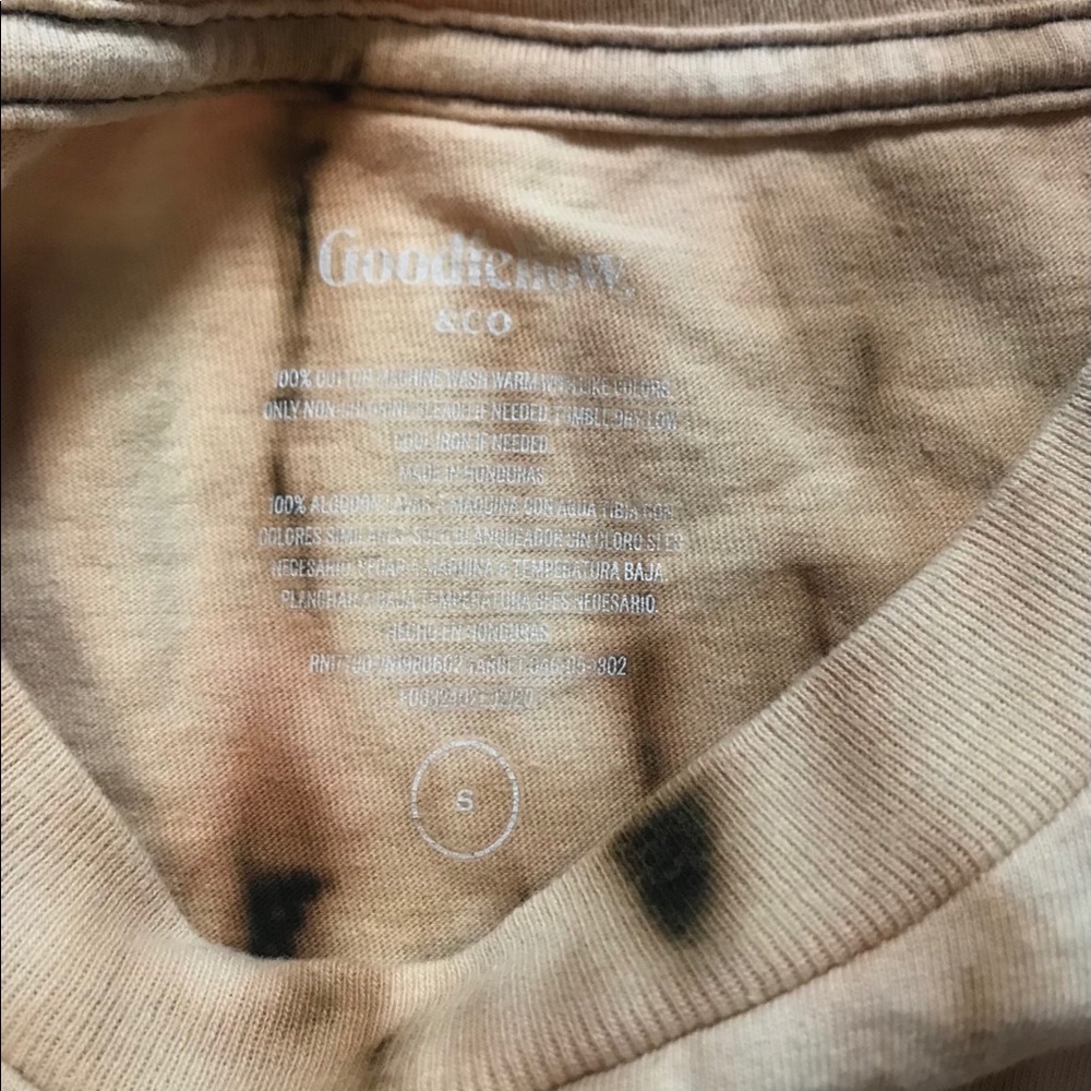 Nwot Custom Made Reverse Bleach Tie Dye T Shirt S… - image 5